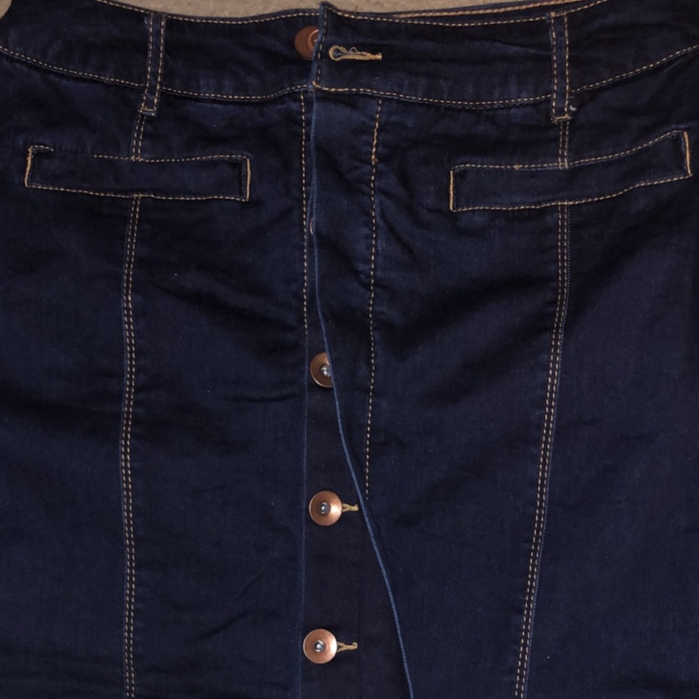 Cato midi denim skirt